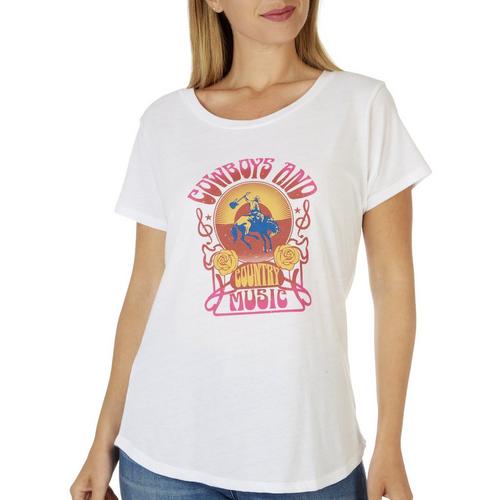 Ana Cabana Womens Cowboys & Country Music T-Shirt