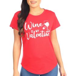 Jantzen Womens Valentine Wine Short Sleeve T-Shirt