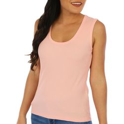 Blue Sol Womens Ribbed Scoop Neck Tank