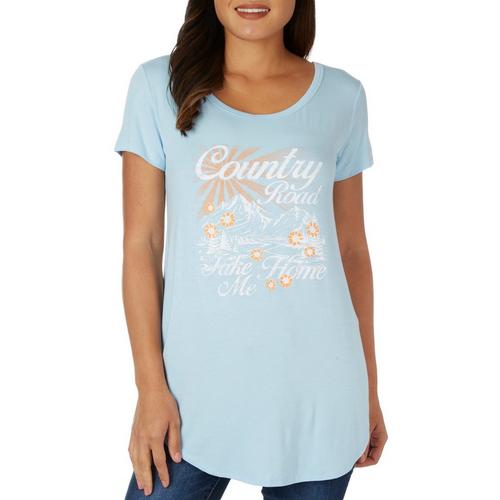 Womens Country Road Take Me Home Short Sleeve