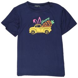 Scarlett Womens Happy Easter Truck Short Sleeve T-Shirt