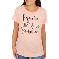 Womens Tequila Lime & Sunshine Short Sleeve T-Shirt