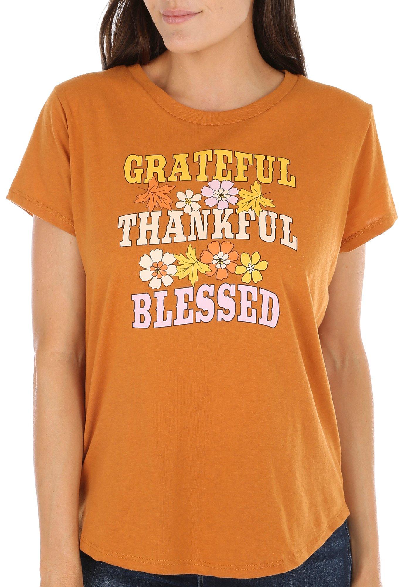 Adiva Womens Short Sleeve Grateful Harvest Top