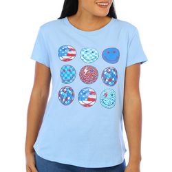Adiva Womens Americana Short Sleeve T-Shirt