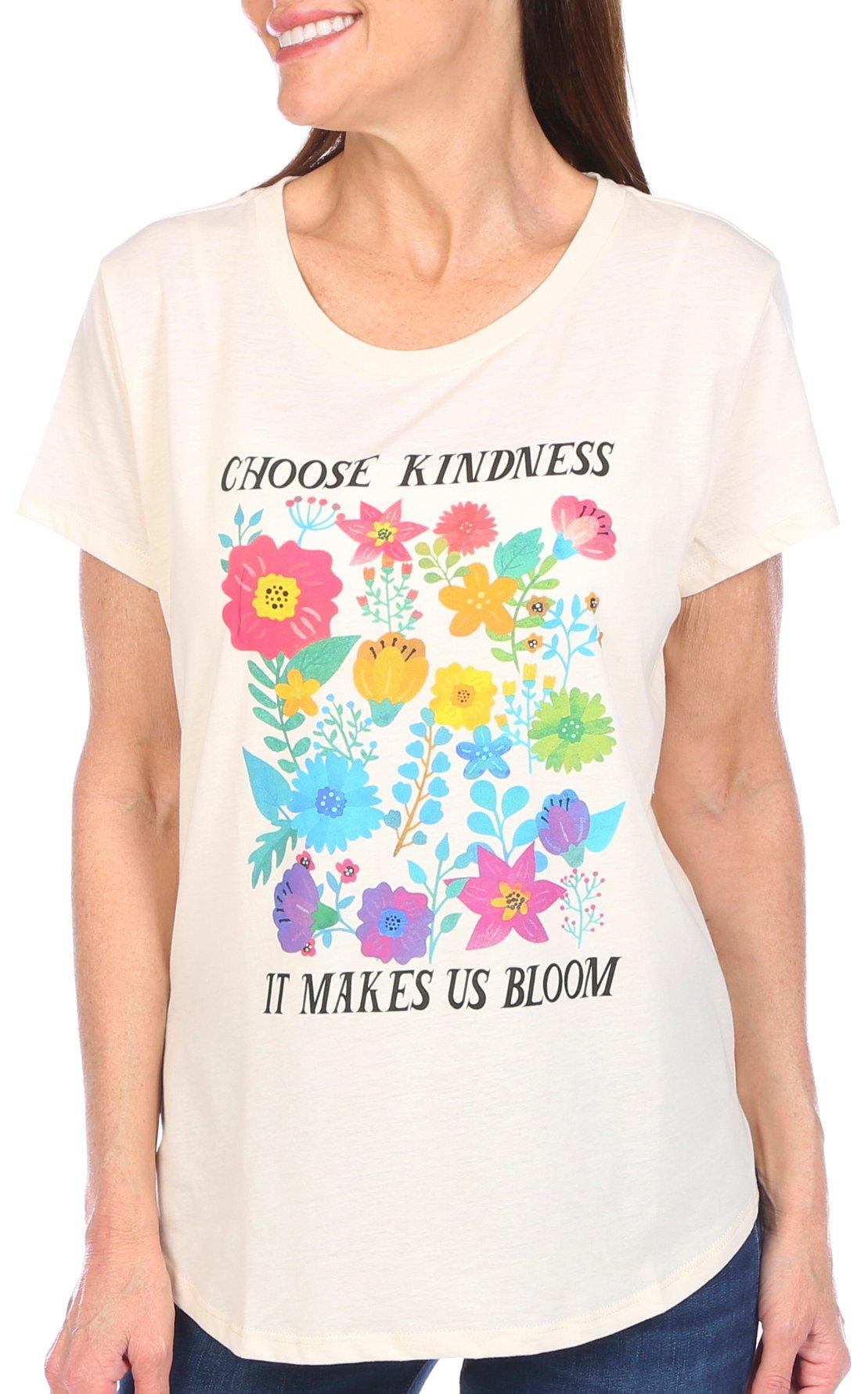Adiva Womens Choose Kindness Short Sleeve T-Shirt