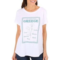 Womens Greece Short Sleeve T-Shirt