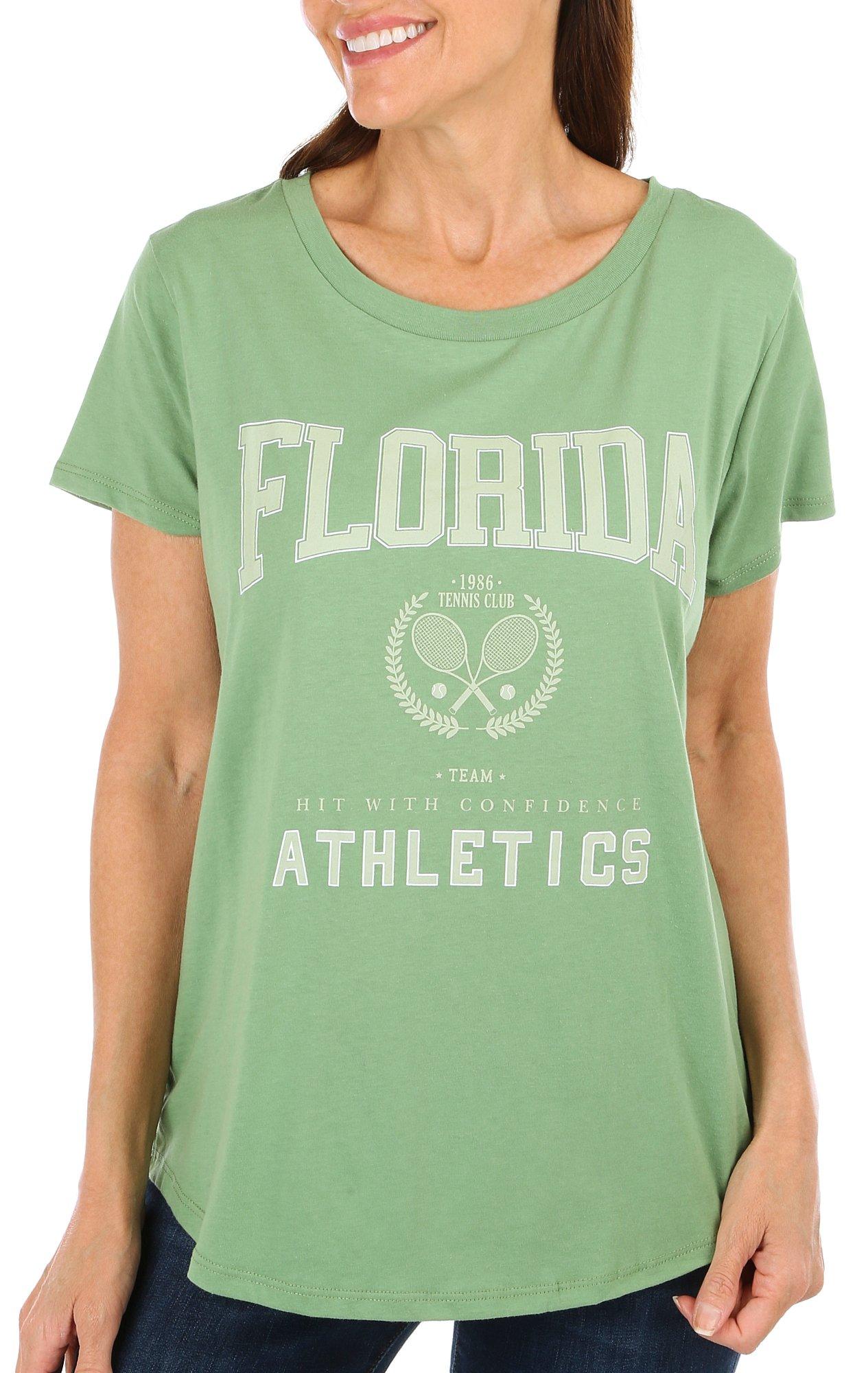 Adiva Womens Florida Tennis Short Sleeve T-Shirt