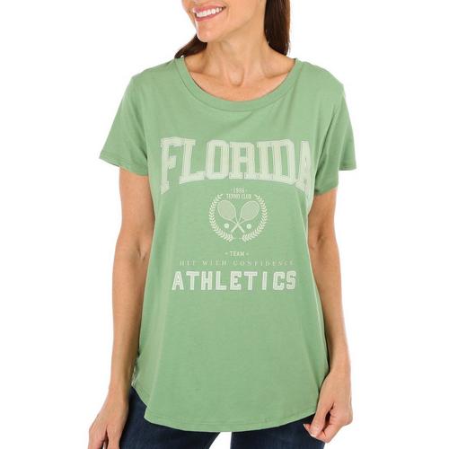 Adiva Womens Florida Tennis Short Sleeve T-Shirt