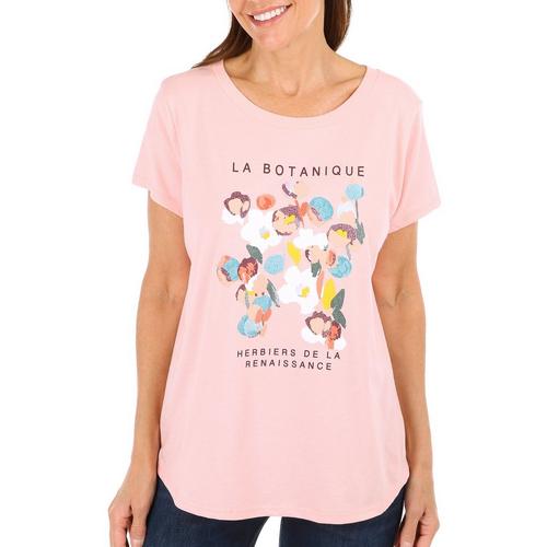 Adiva Womens La Botanique Short Sleeve T-Shirt