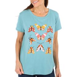 Womens Butterflies Short Sleeve T-Shirt