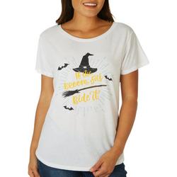 Womens If The Broom Fits Ride It Short Sleeve T-Shirt