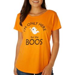 Womens I'm Only Here For The Boos Short Sleeve T-Shirt