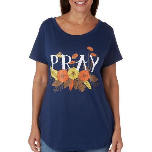 Adiva Womens Pray Short Sleeve T-Shirt