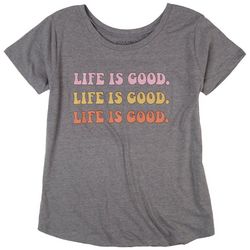 Ana Cabana Womens Life Is Good Short Sleeve T-Shirt