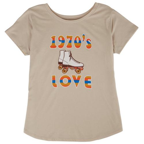 Ana Cabana Womens 1970's Love Skater Shoes T-Shirt
