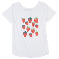 Ana Cabana Womens Strawberries Short Sleeve T-Shirt