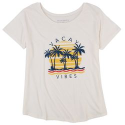 Ana Cabana Womens Vacay Vibes Short Sleeve T-Shirt