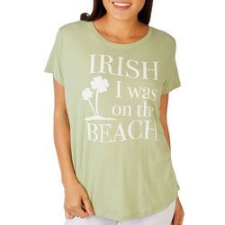 Womens Irish Beach St. Patricks Day T-Shirt