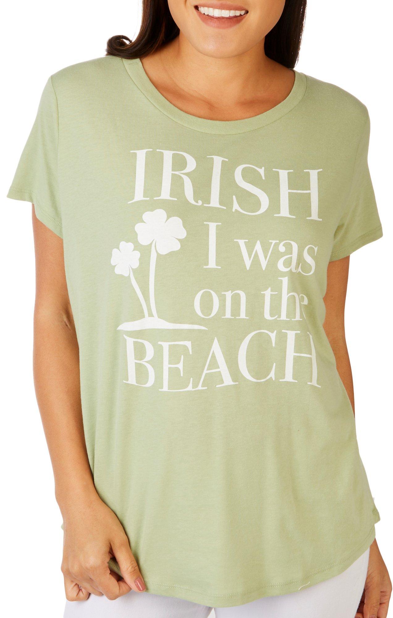 Womens Irish Beach St. Patricks Day T-Shirt