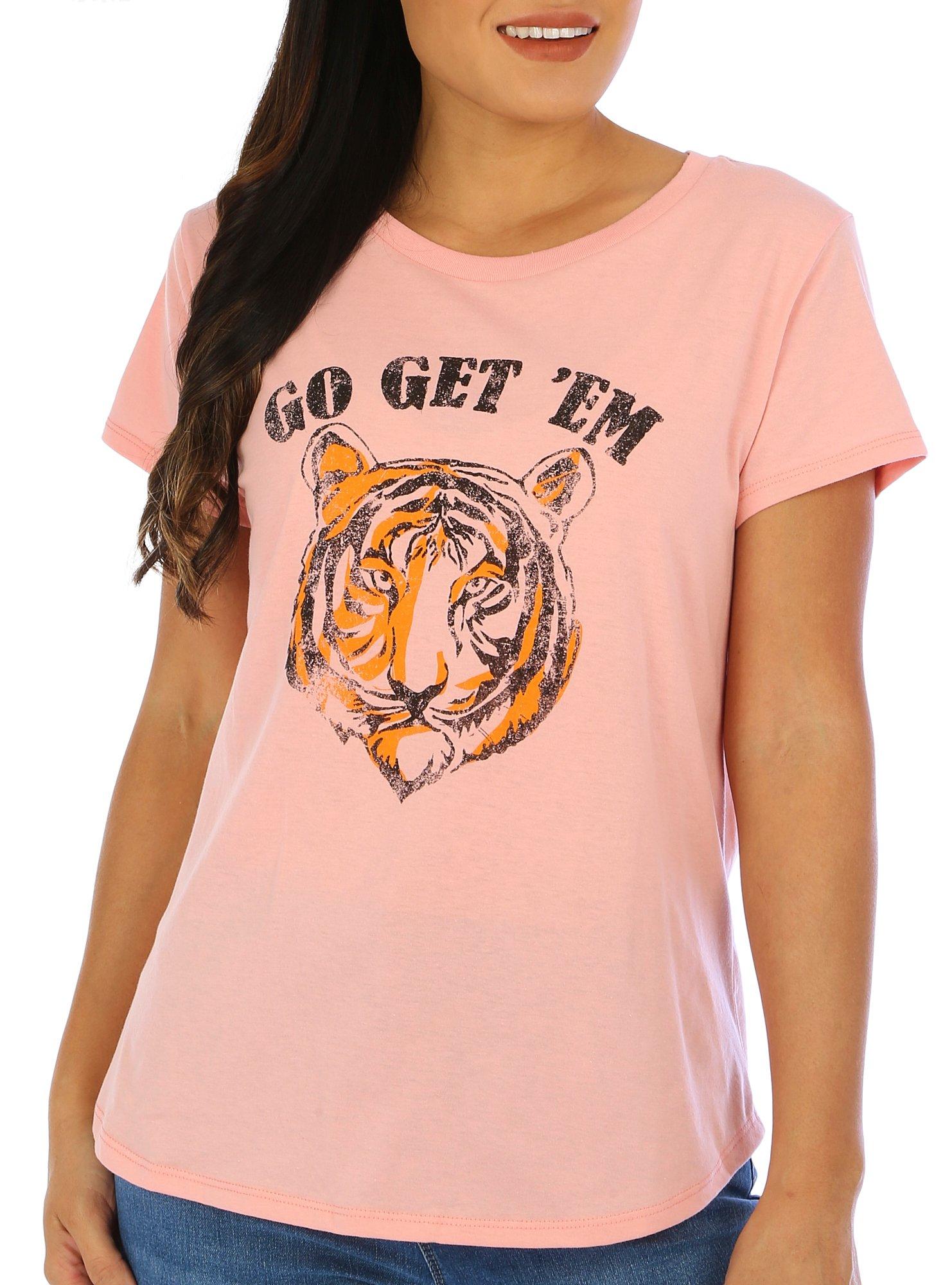 Womens Go Get Em Tiger Short Sleeve T-Shirt