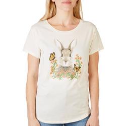 Womens Easter Bunny Short Sleeve T-Shirt