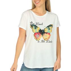 Womens Be Kind Butterfly Short Sleeve Tee