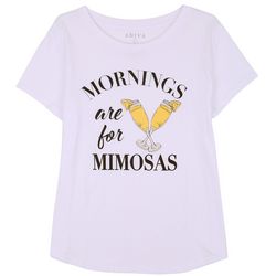 Womens Morning Mimosas Short Sleeve T-Shirt