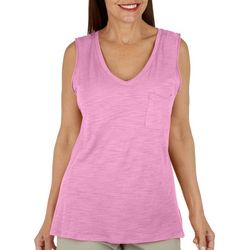 Dept 222 Womens Luxey Solid Sleeveless Tank Top