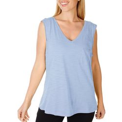 Dept 222 Womens Luxey Solid Sleeveless Tank Top