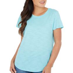 Womens Luxey Solid Round Hem T-Shirt