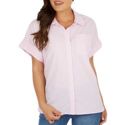 Womens Darcy Button Down Short Sleeve Top