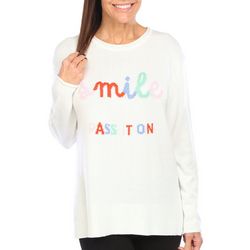 Womens Smile, Pass It On Long Sleeve Sweater