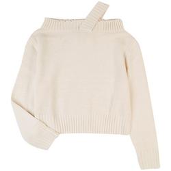 Womens Shoulder Strap Sweater