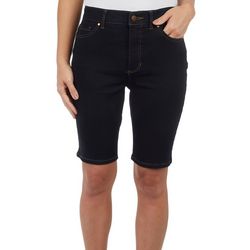 D. Jeans Solid Denim Bermuda Shorts