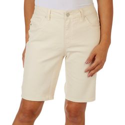 D. Jeans Womens Recycled Twill High Waist Bermuda Shorts