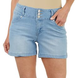 D. Jeans Womens 3-Button Denim Shorts