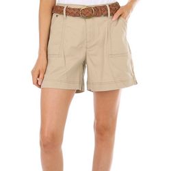 One 5 One Womens 5 in. Solid Belted Short