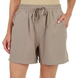 Womens Tech Solid Pull-On Shorts