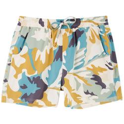 Womens Tech Abstract Print Pull-On Shorts
