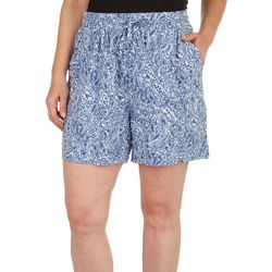 Royalty By YMI Womens 5 in. Graphic Drawstring Pocket Shorts