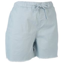 Royalty By YMI Womens 5 in. Solid Fray Pocket Shorts