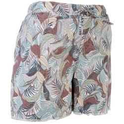 Womens 5 in. Bali Palm Fray Pocket Shorts