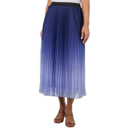 Blue Sol Womens Ombre Accordion Maxi Skirt