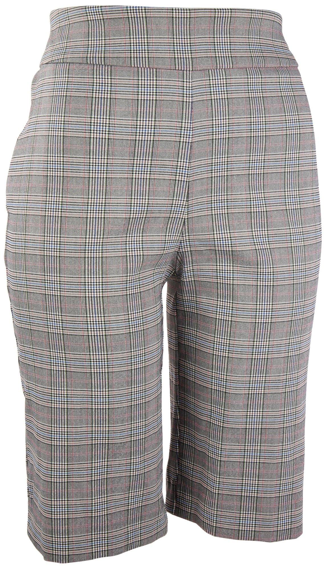 Counterparts Womens 12 in. Plaid Skimmer Shorts