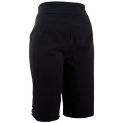 Counterparts Womens 12 in. Solid Ring Pull-On Skimmer Shorts