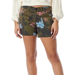Womens Alix 5 in. Tropical Camo Twill Shorts