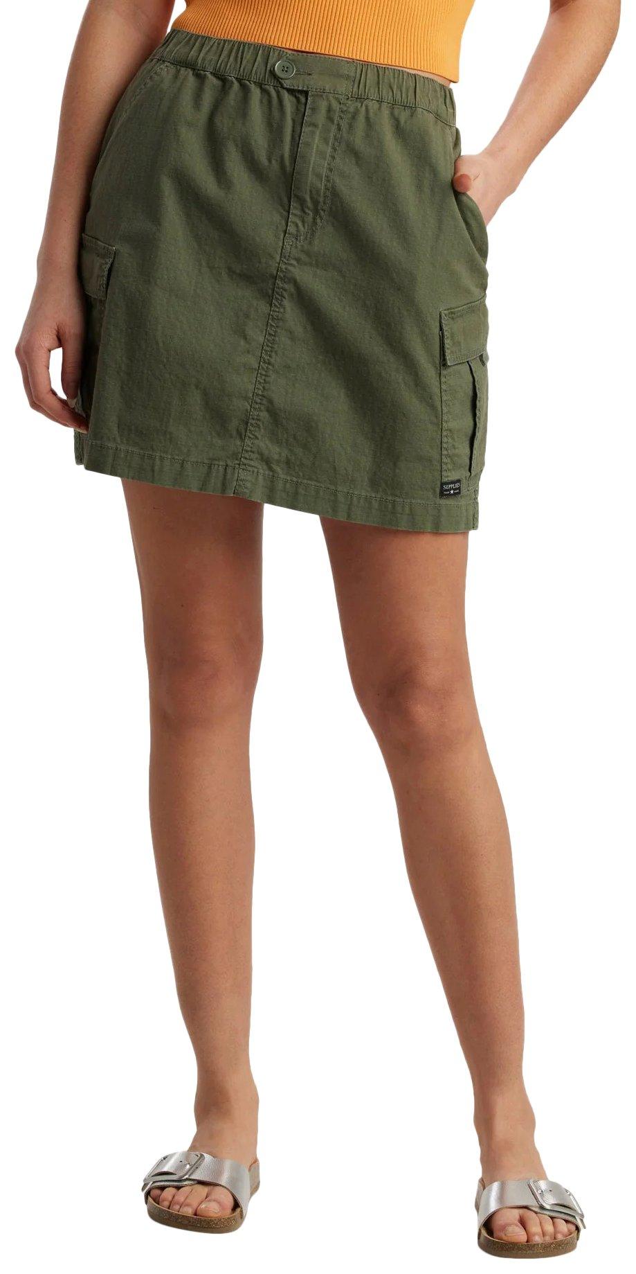 Union Bay Womens Astor Solid Cargo Pocket Skirt