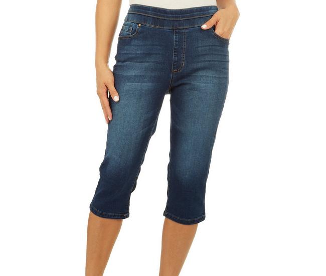 D. Jeans Womens 17 in. Hi-waist Butt Lifter Stretch Capris
