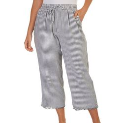 Royalty By YMI Womens Striped Linen Pants