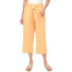 Blue Sol Womens Linen Shin Length Pants